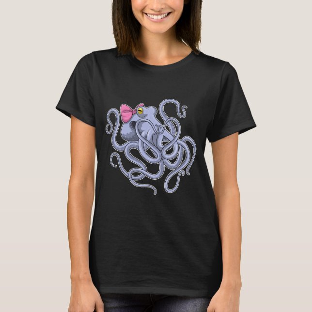 Octopus Ribbon T-Shirt (Vorderseite)