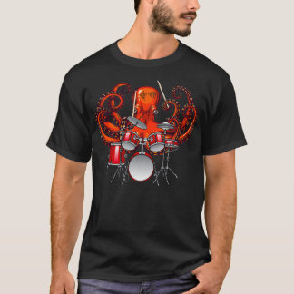 Octopus Rockstar als T-Shirt