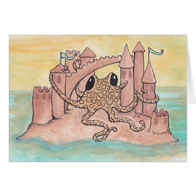 Octopus & Sandcastle (Vorderseite (Horizontal))