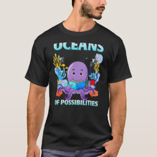 Octopus Sea Animal Summer Reading Ocean Ocssib T-Shirt