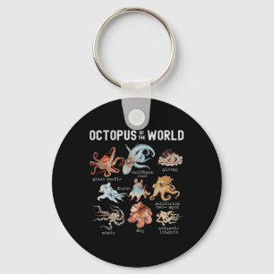Octopus Sea Animals of the World Octopus Lover Schlüsselanhänger
