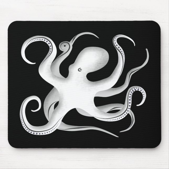 Octopus-Silhouette Mousepad (Vorne)