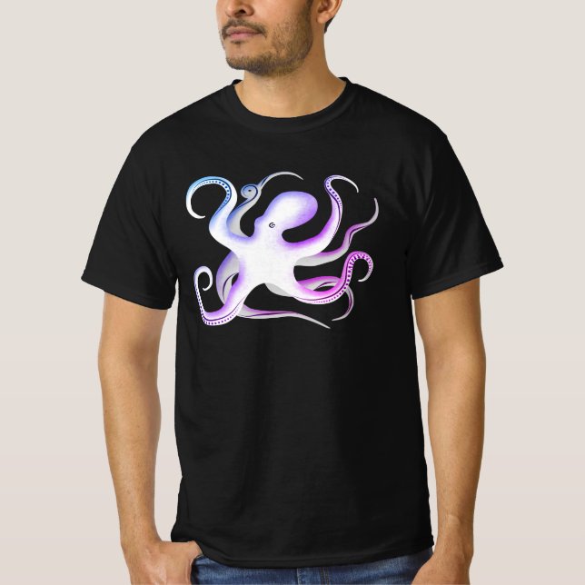 Octopus-Silhouette T-Shirt (Vorderseite)