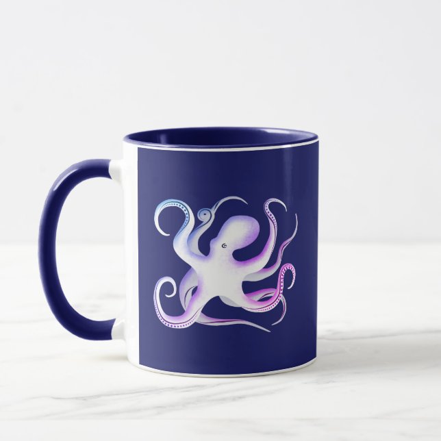 Octopus-Silhouette Tasse (Links)