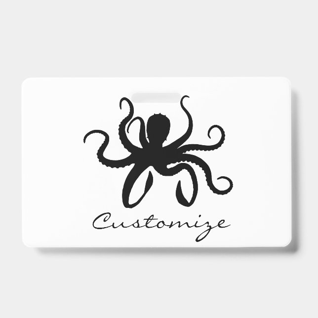 Octopus Silhouette Thunder_Cove Ausweis (Vorderseite)