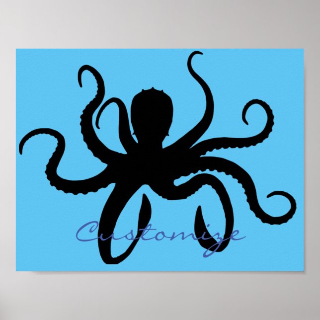 Octopus Silhouette Thunder_Cove Poster (Vorne)