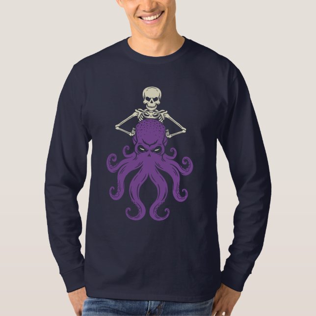 Octopus Skeleton T-Shirt (Vorderseite)