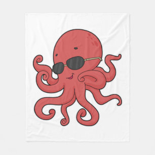 Octopus-Sonnenbrille Fleecedecke