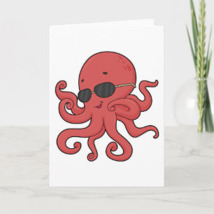 Octopus-Sonnenbrille Karte