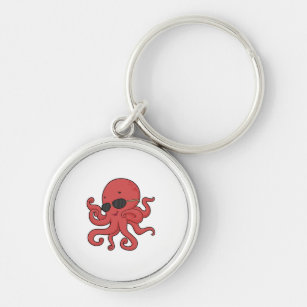 Octopus-Sonnenbrille Schlüsselanhänger