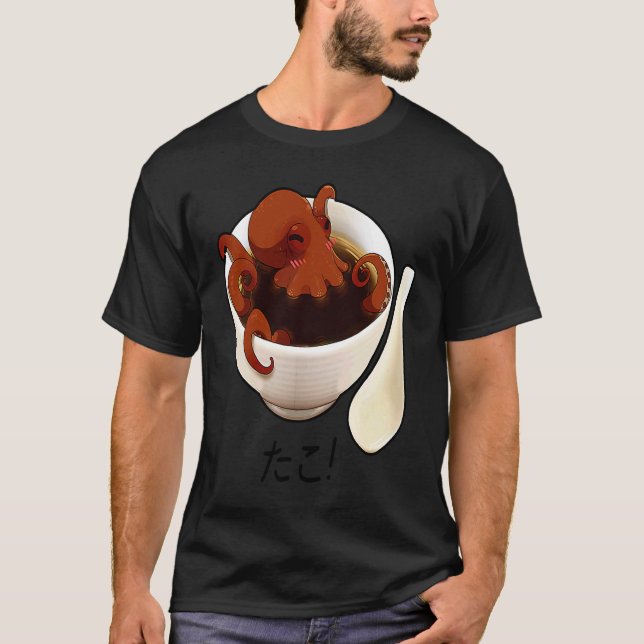 Octopus Soup Cute Graphic T-Shirt (Vorderseite)