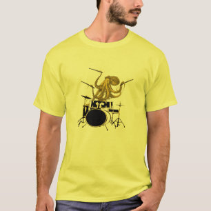 Octopus spielt Schlagzeug Drum Shirt Drum T Shirt