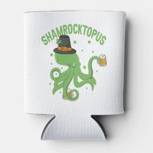 Octopus St Patricks Day Shamrocktopus Leprechaun Dosenkühler