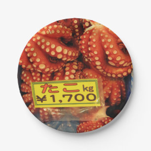 Octopus Tako た こ Tsukiji Fish Market, Tokio, Japan Pappteller