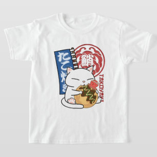 Octopus Takoyaki Cat T-Shirt