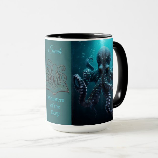Octopus Tentacle Paranormales Monster Romanname Tasse (VorderseiteRechts)