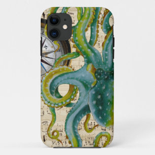 Octopus Tentacles Compass Music Case-Mate iPhone Hülle
