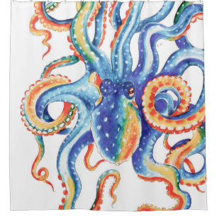 Octopus Tentacles Frische Pasta machen Duschvorhang