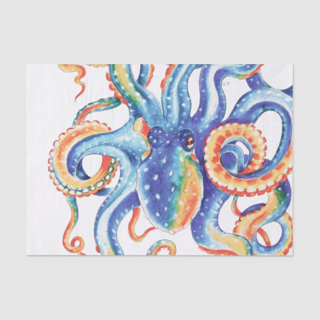Octopus Tentacles Frische Pasta machen Seidenpapier (Vorderseite)