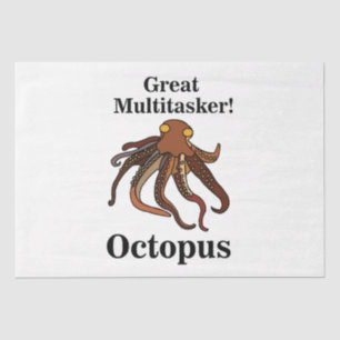 Octopus Tentacles Multitasker Funny Geburtstag Seidenpapier