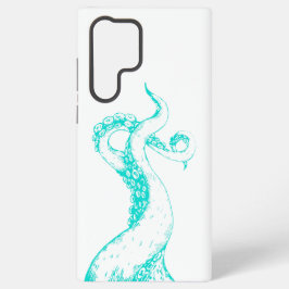 Octopus Tentakel Aqua auf weißem Samsung-Handyhüll Samsung Galaxy Hülle