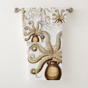 Octopus-Tintenfisch, Gamochonia, von Ernst Haeckel Badhandtuch Set