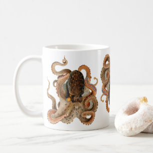 Octopus Vulgaris, Vintage Meeresleben Tiere Tasse