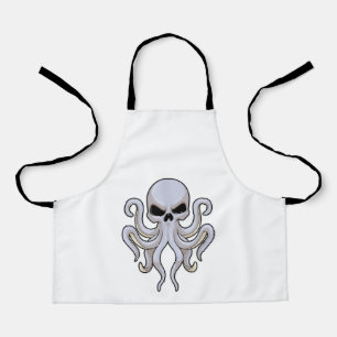 Octopus with 8 Arms & Skull Schürze