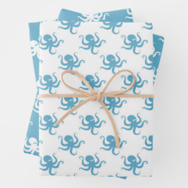 Octopus Wrapping Paper Set3 Geschenkpapier Set