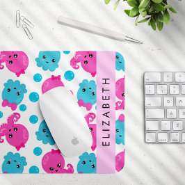 Octopusmuster, Niedlicher Kraken, Meer, Ihr Name Mousepad