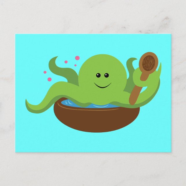 Octopussuppe Postkarte (Vorderseite)