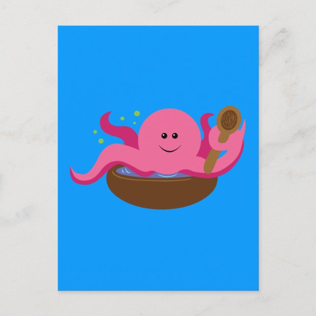 Octopussuppe Postkarte (Vorderseite)