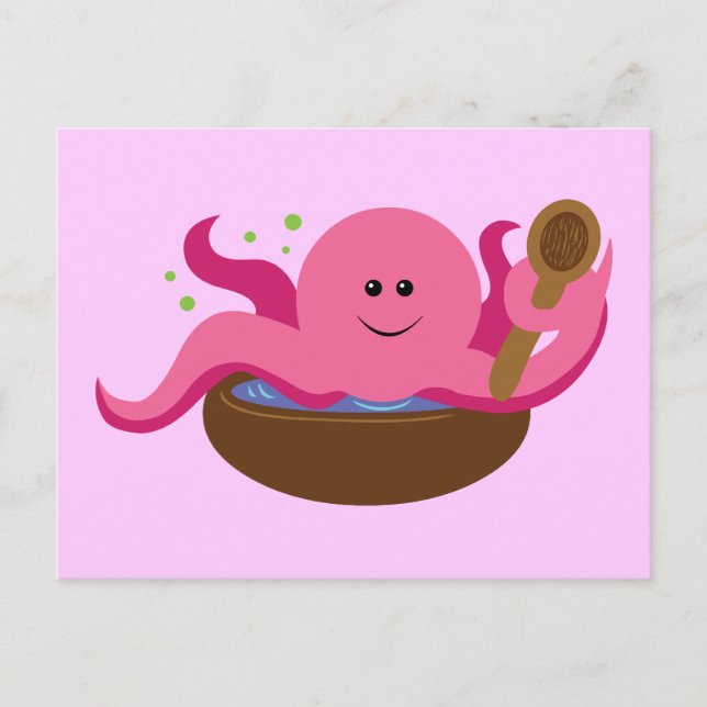 Octopussuppe Postkarte (Vorderseite)