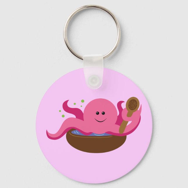 Octopussuppe Schlüsselanhänger (Vorderseite)