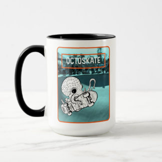 Octoskate Skateboarding Octopus Tasse