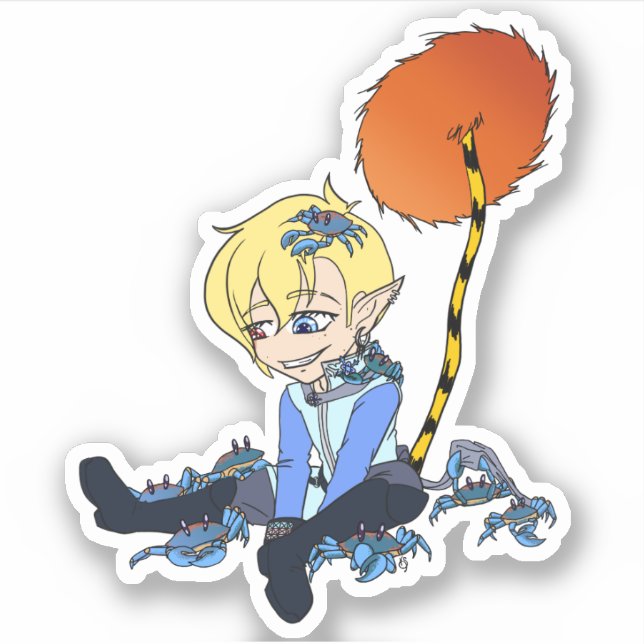 Ocular Ordeal Birthday Crabs Aufkleber (Vorderseite)