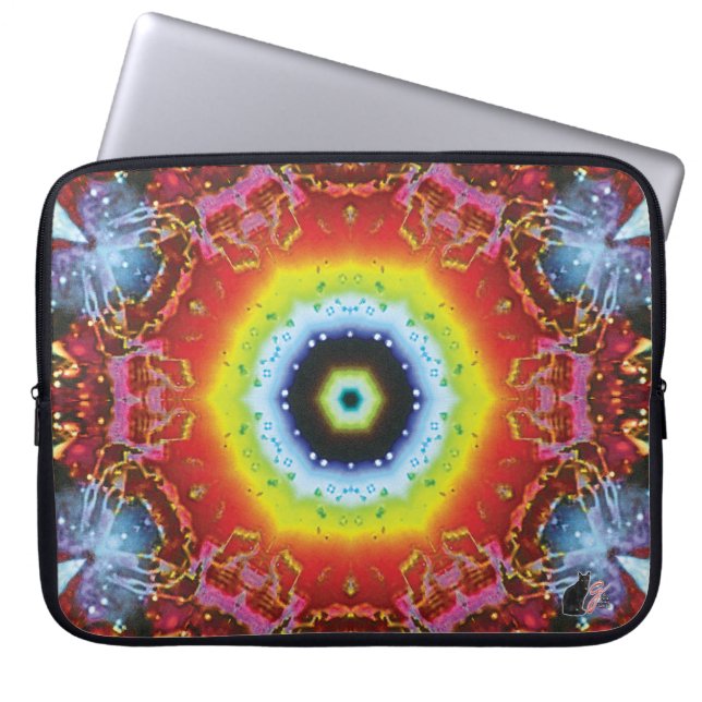 Oculus Kaleidoskop Laptopschutzhülle (Vorderseite)