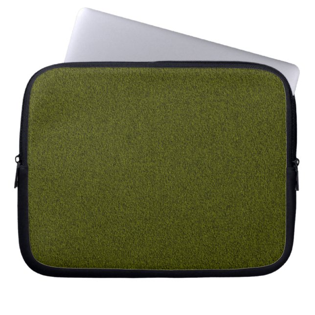 OD Green Leinwand Texture Camouflage Laptopschutzhülle (Vorderseite)