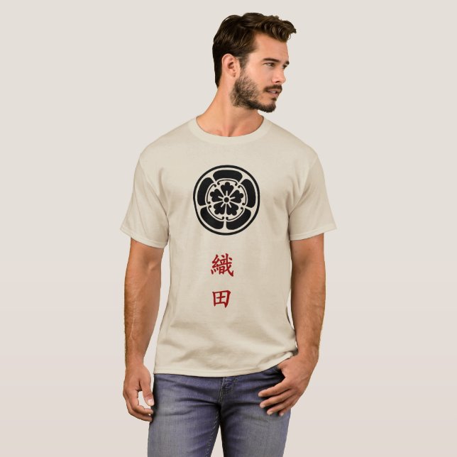 Oda Clan Wappen (Kamon) T - Shirt (Vorne ganz)
