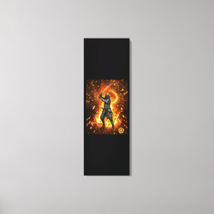 Oda Nobunaga Samurai-Rüstung Feuer 16x48 Leinwanddruck