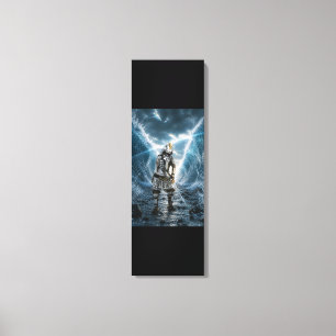 Oda Nobunaga Samurai-Rüstung Wasser 12x36 Leinwanddruck