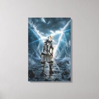 Oda Nobunaga Samurai-Rüstung Wasser 16x24 Leinwanddruck