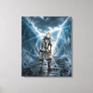 Oda Nobunaga Samurai-Rüstung Wasser 20x24 Leinwand