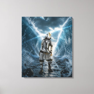 Oda Nobunaga Samurai-Rüstung Wasser 20x24 Leinwand