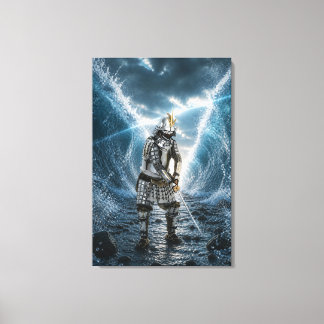 Oda Nobunaga Samurai-Rüstung Wasser 24x36 Leinwanddruck