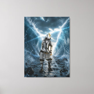 Oda Nobunaga Samurai-Rüstung Wasser 30x40 Leinwanddruck
