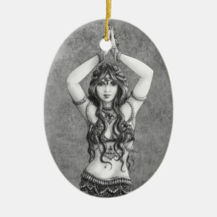 Odalisk Keramik Ornament