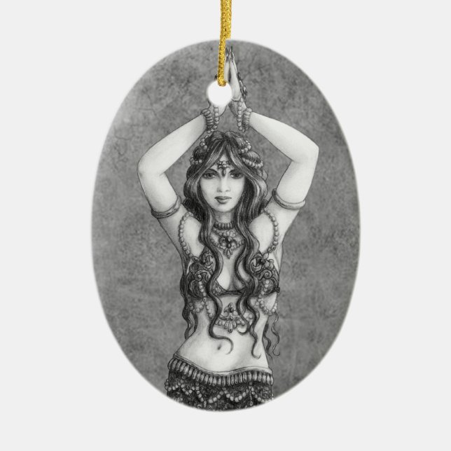 Odalisk Keramik Ornament (Vorne)