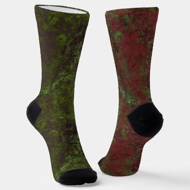 Odd Aber Match Socks Industrie Rust Art Heva Weva Socken (Gewinkelt)