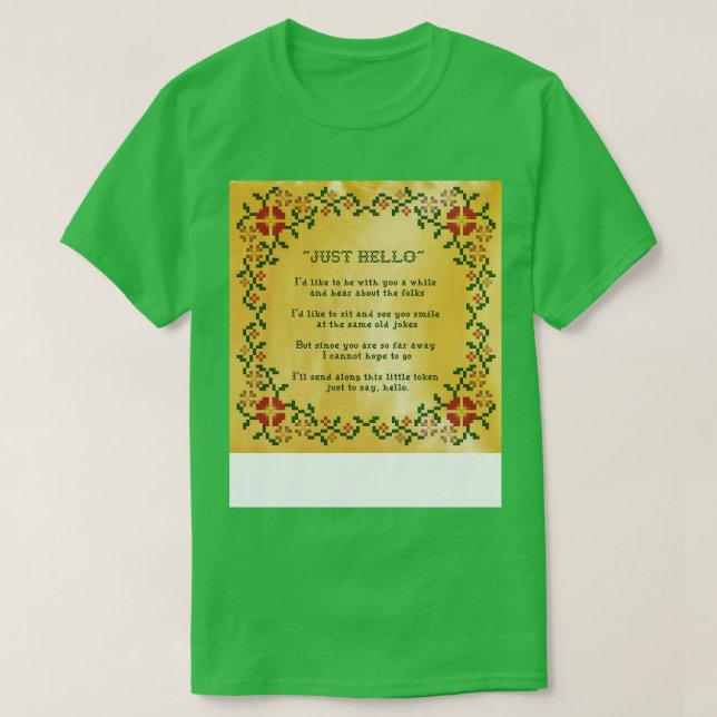 Odd Couple Just Hello T-Shirt (Design vorne)